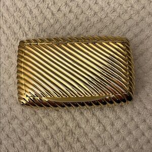 JUDITH LEIBER gold shell pattern clutch (does not fit cell phone)